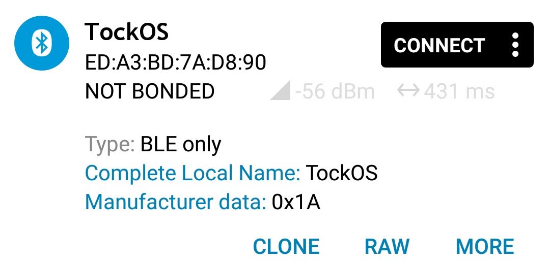 NRF51dk Temperature Reading over BLE